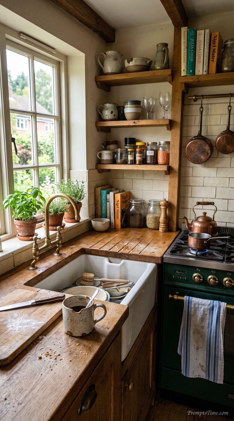 Home kitchen interior view