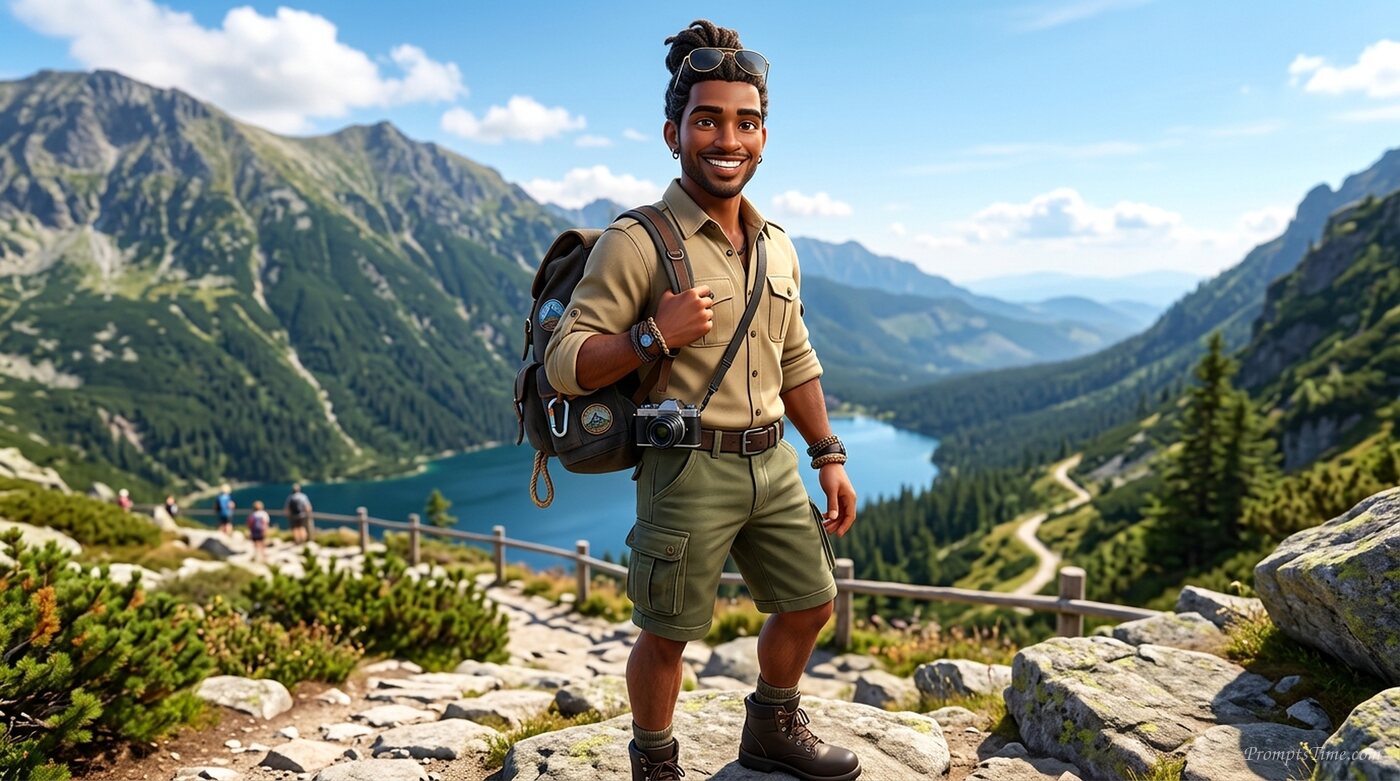 Travel creator character design — AI-generated images image