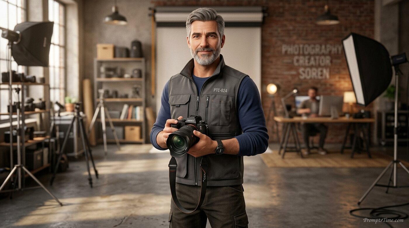 Photography creator Soren portrait — AI-generated images image