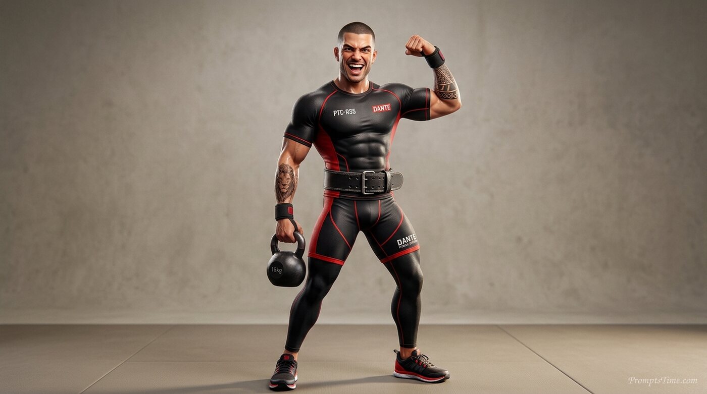 Fitness creator wearing compress… — AI-generated images image