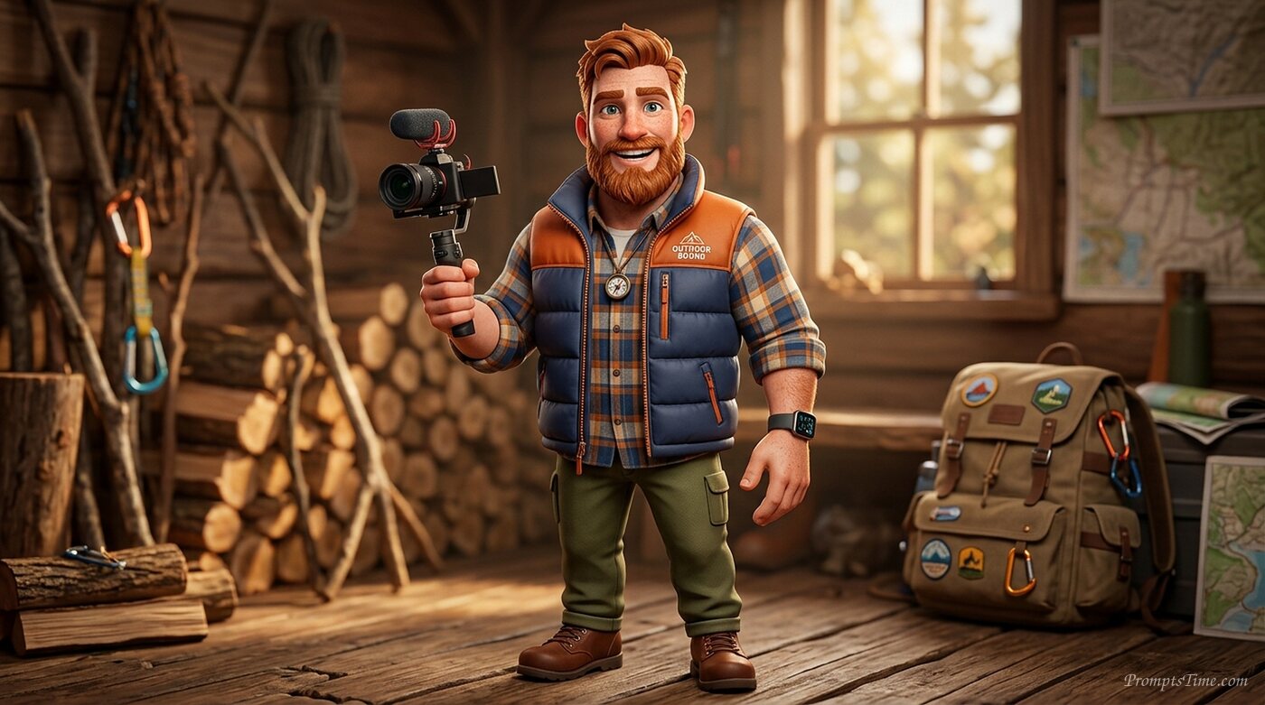 Silas wearing puffer vest — AI-generated images image