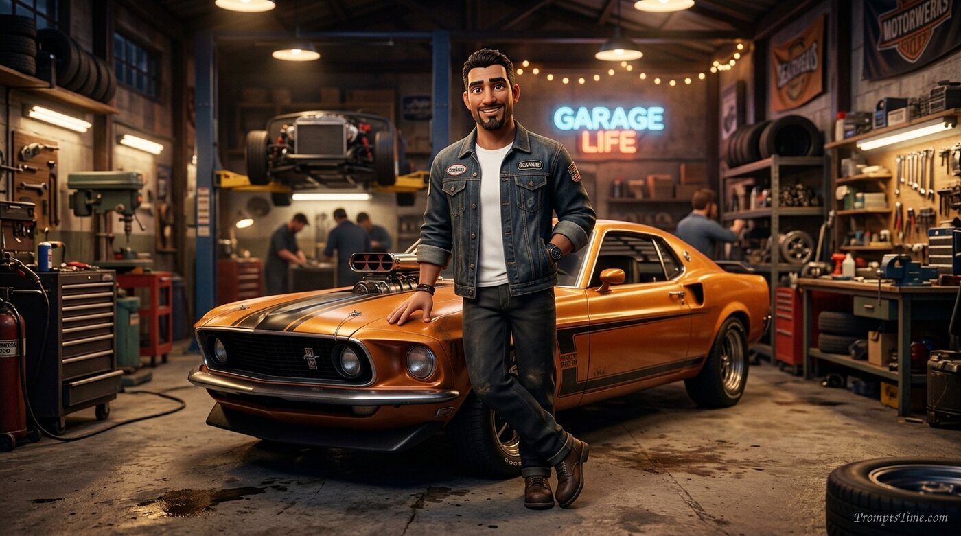 Malik wearing denim jacket — AI-generated images image