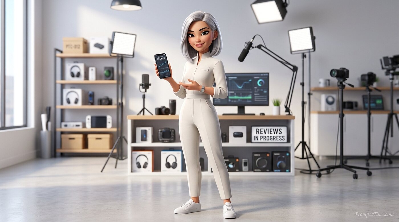 Amara wearing white jumpsuit — AI-generated images image
