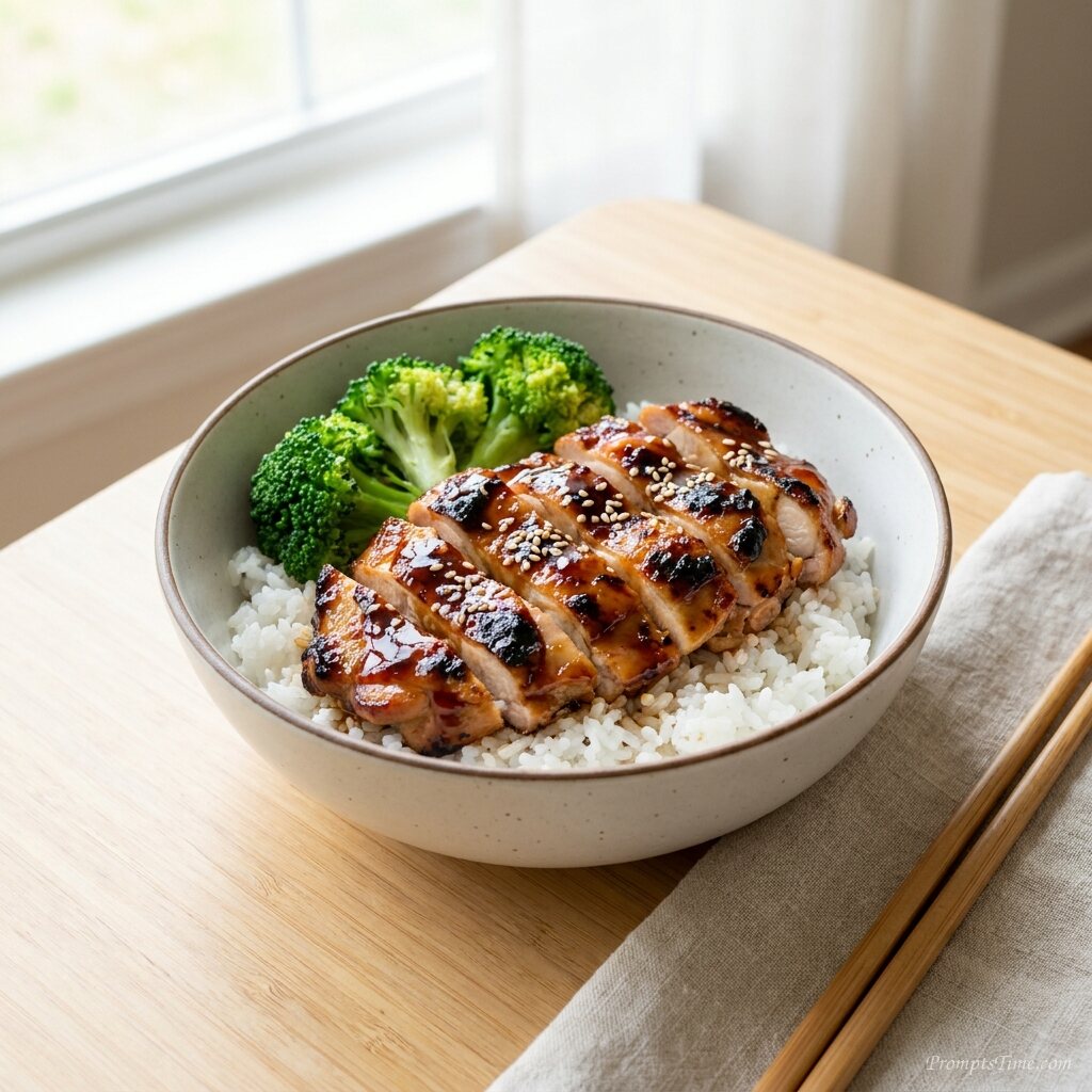 Teriyaki chicken rice bowl 2 — AI-generated images image