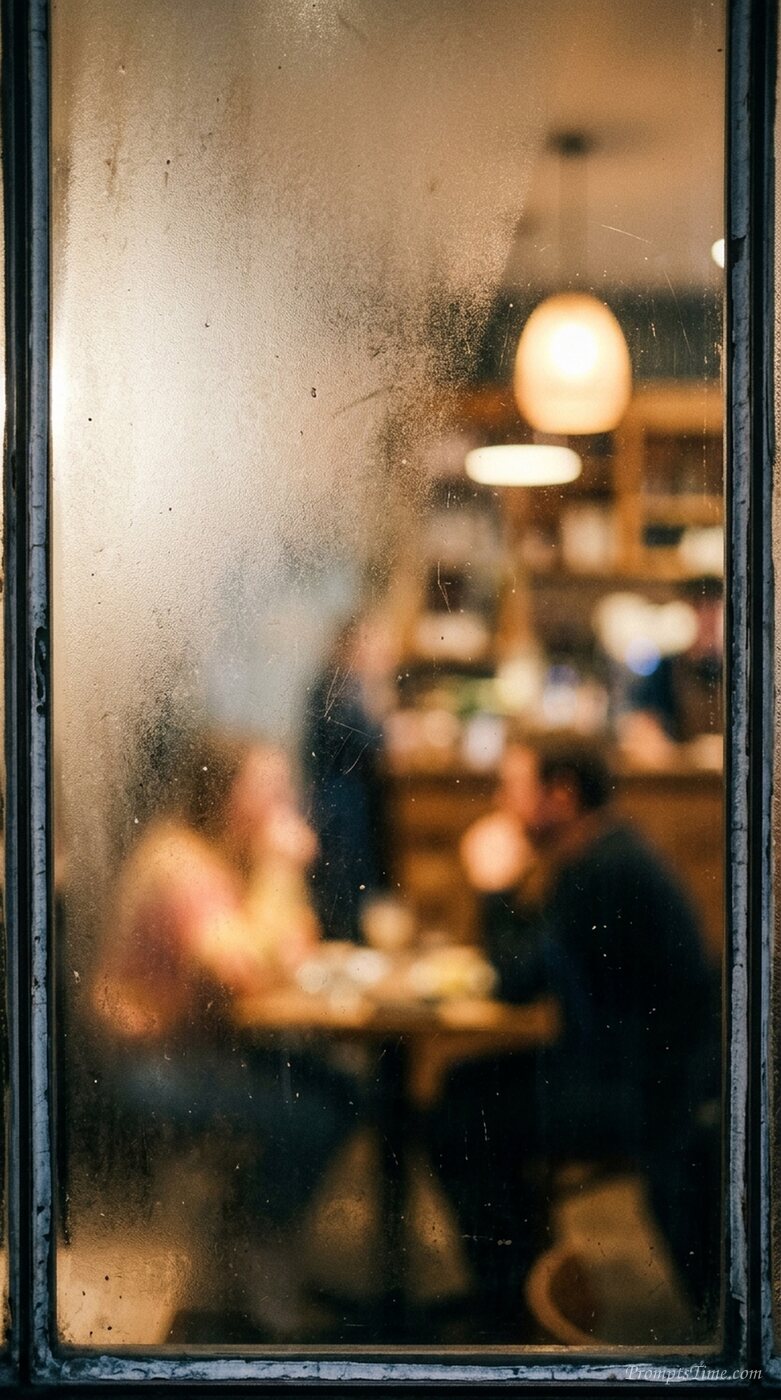 Light behind frosted glass — AI-generated images image