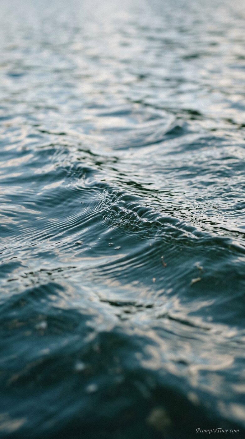 Water surface with gentle ripples — AI-generated images image
