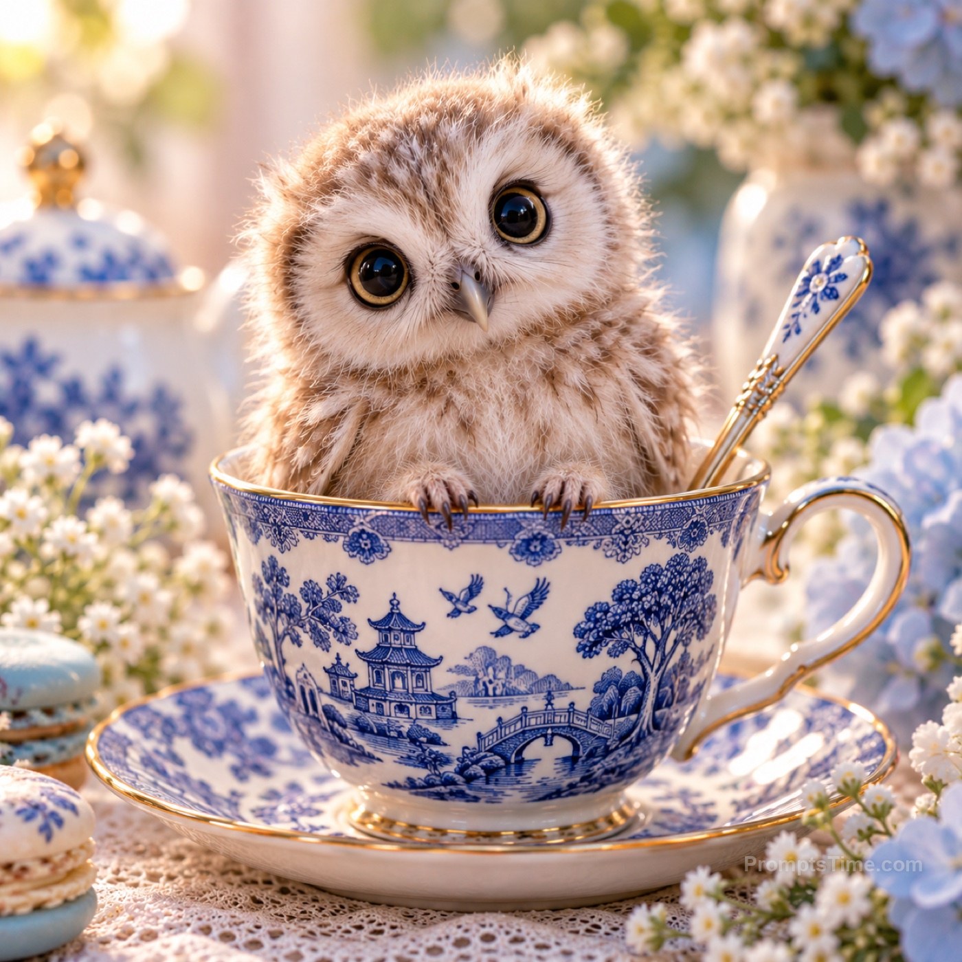 Owl chick — AI-generated variation made with ChatGPT Image