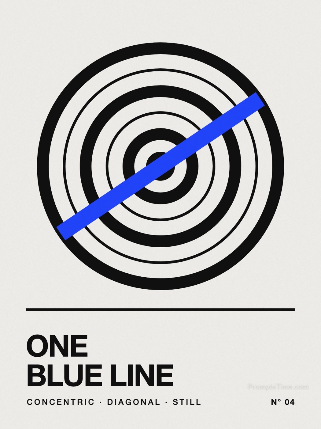 One Blue Line — AI-generated posters image