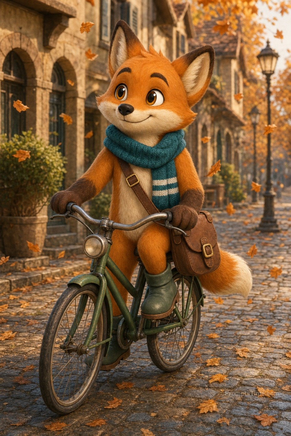 New scene: autumn street — AI-generated variation made with ChatGPT Image
