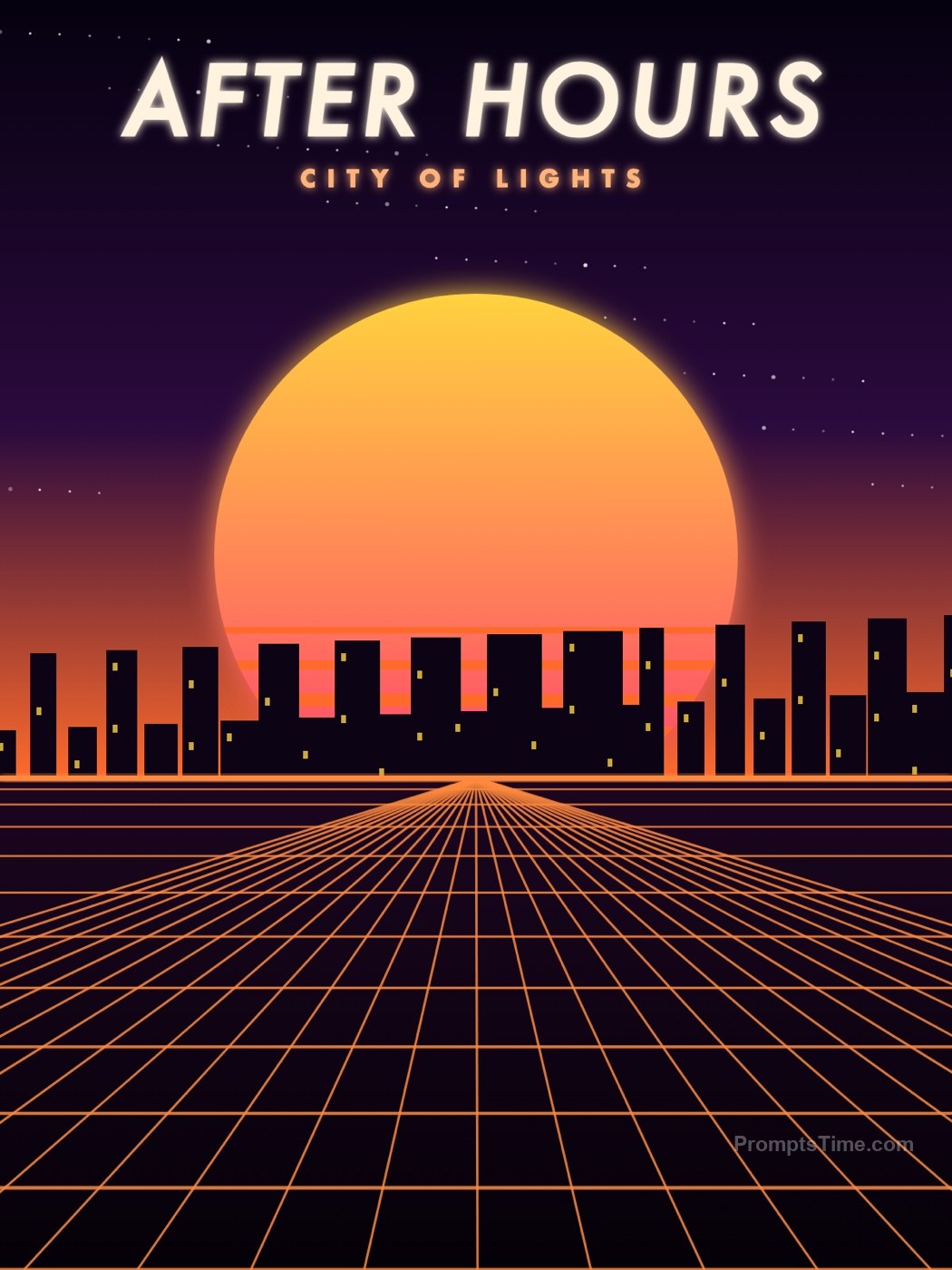 After Hours — AI-generated posters image made with Claude (SVG)