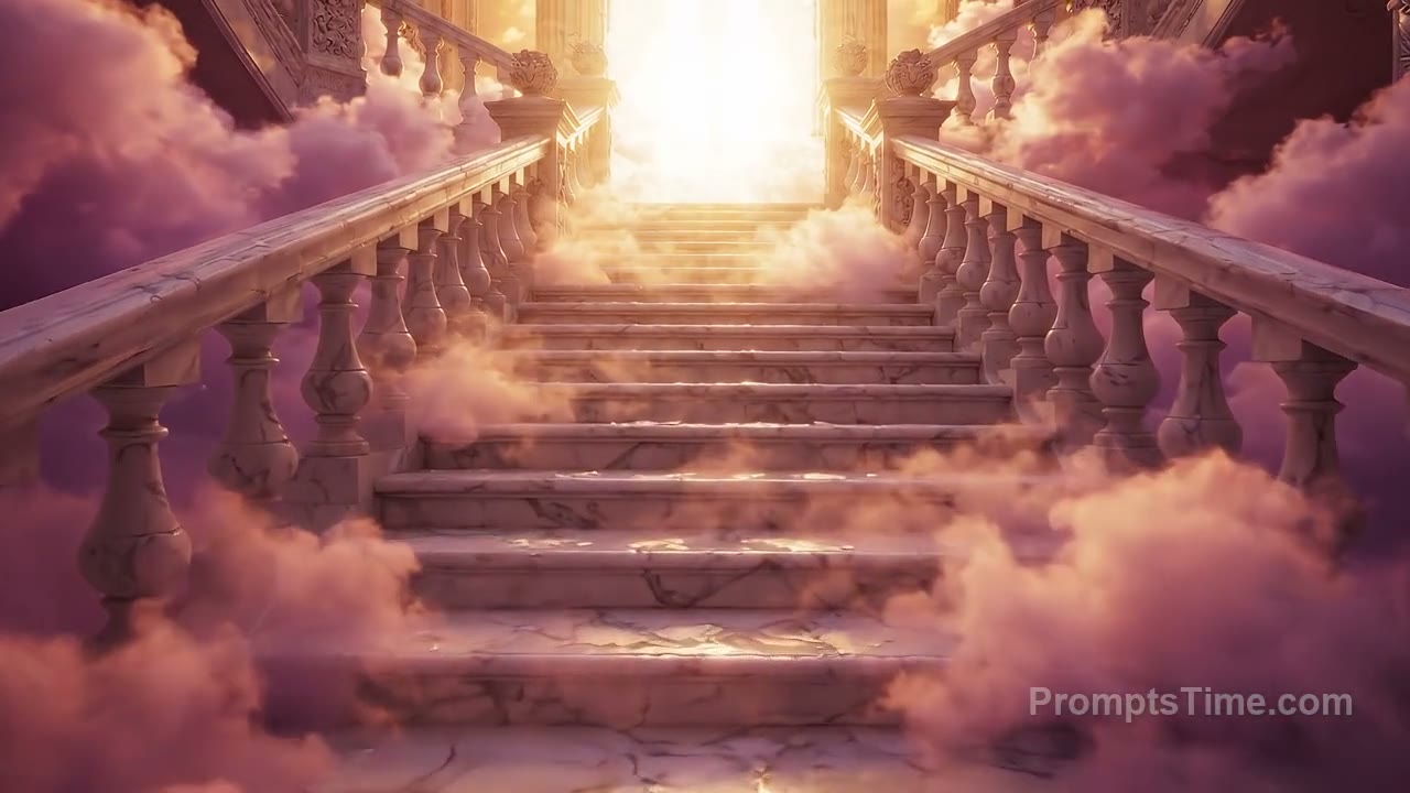 Marble Stairway Into the Clouds